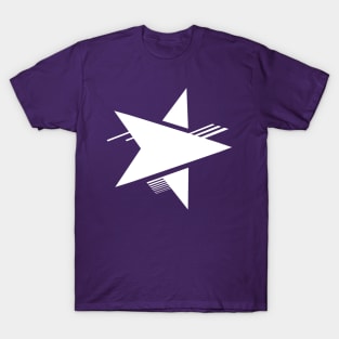 Push Star Logo Single Color White T-Shirt